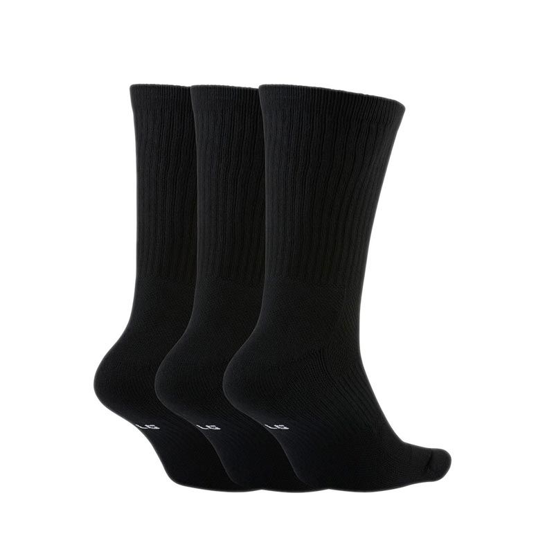 Everyday Crew Basketball Socks (3 Pair) - Black