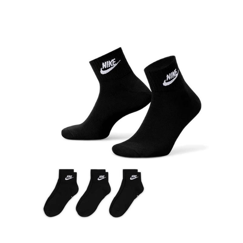 NSW EVERYDAY ESSENTIAL AN Unisex Socks - BLACK/WHITE