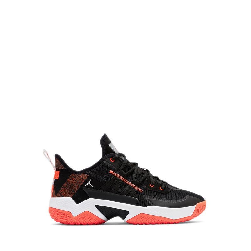 Jordan One Take II PF Men's Basketball Shoes - BLACK/BRIGHT CRIMSON-WHITE