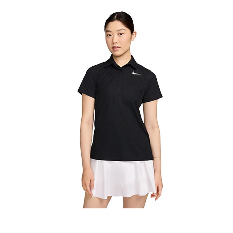 As Dri-Fit Adv Tour Ss Polo Women's - Black White