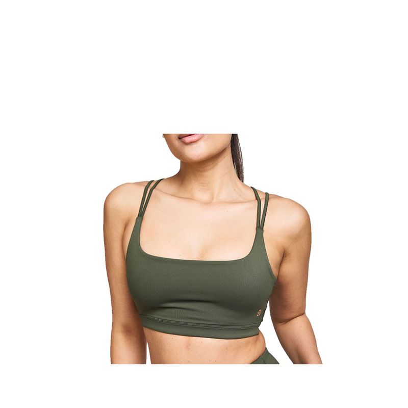 BAHE Dinamica Strappy Women's Active Bra - Khaki