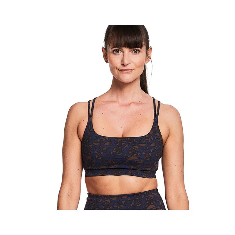 BAHE Dinamica Strappy Women's Active Bra - Symbol Navy