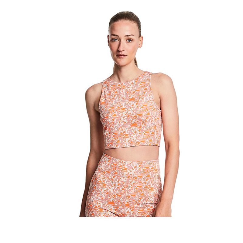 BAHE Reforma Women's High Neck Longline Crop - Symbol Mauve