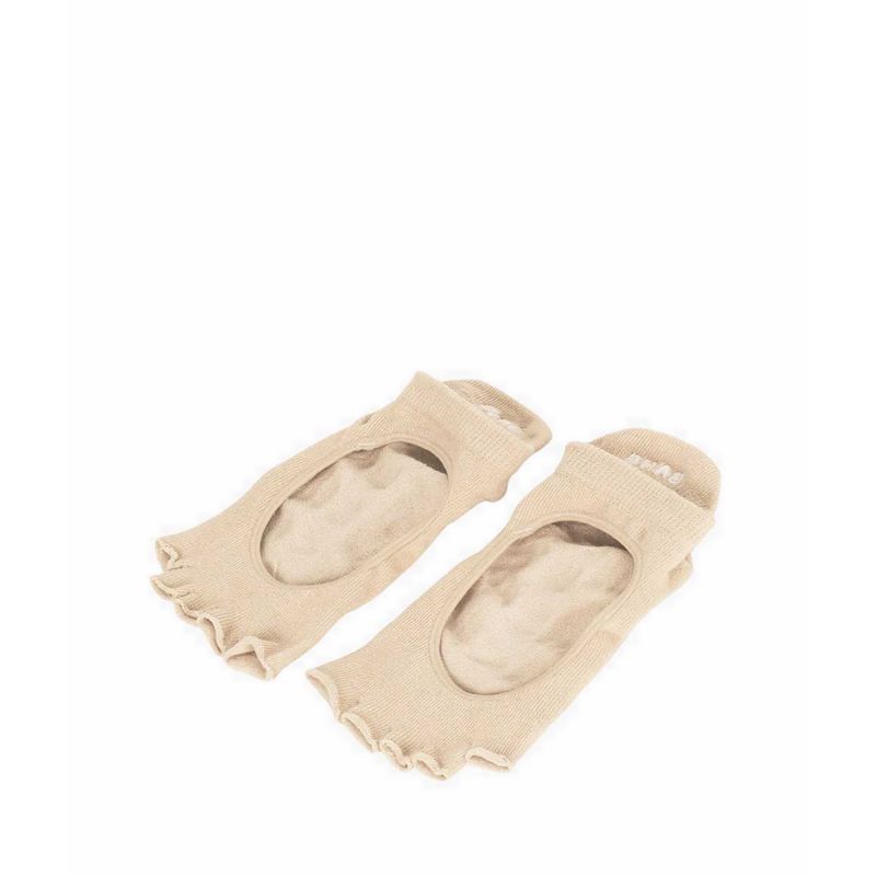 Studio Grippy Opentoe Socks Unisex - Dusty Beige