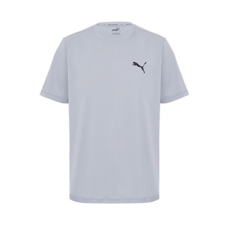 Men ACTIVE Small Logo Tee Lifestyle - Gray Violet