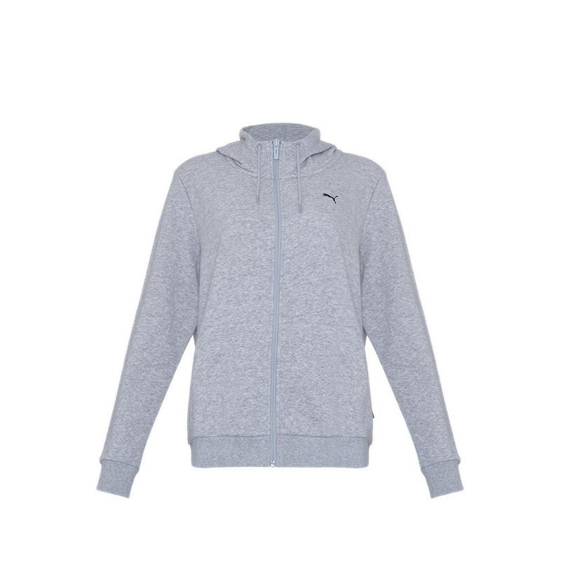 ESS Full Zip Womens Hoodie - Grey