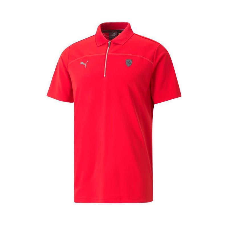 Ferrari Style Men's Polo - Rosso Corsa