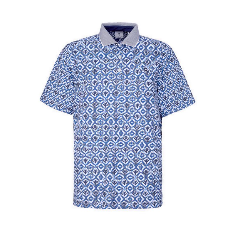 Puma X Ptc Tile Polo Men's - White Glow-Deep Navy