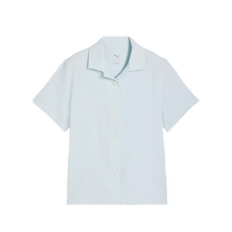 Camp Collar Ss Polo Women's - Blue