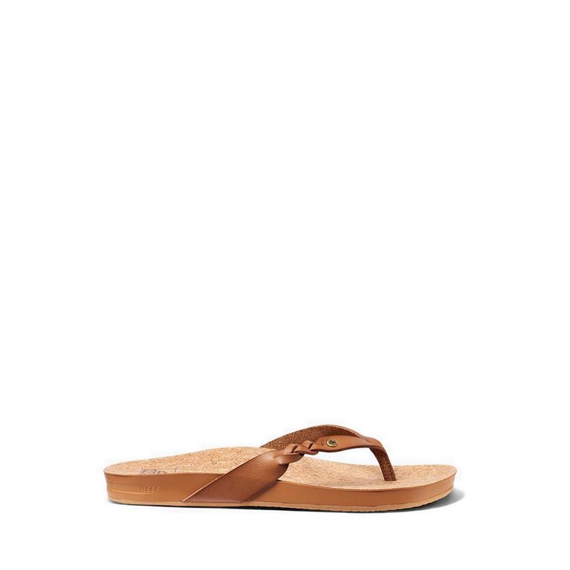 Cushion Court Twist Womens Sandals - Coffee
