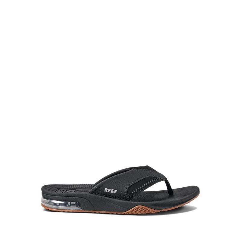 FANNING KIDS BOYS SANDALS - BLACK/SILVER