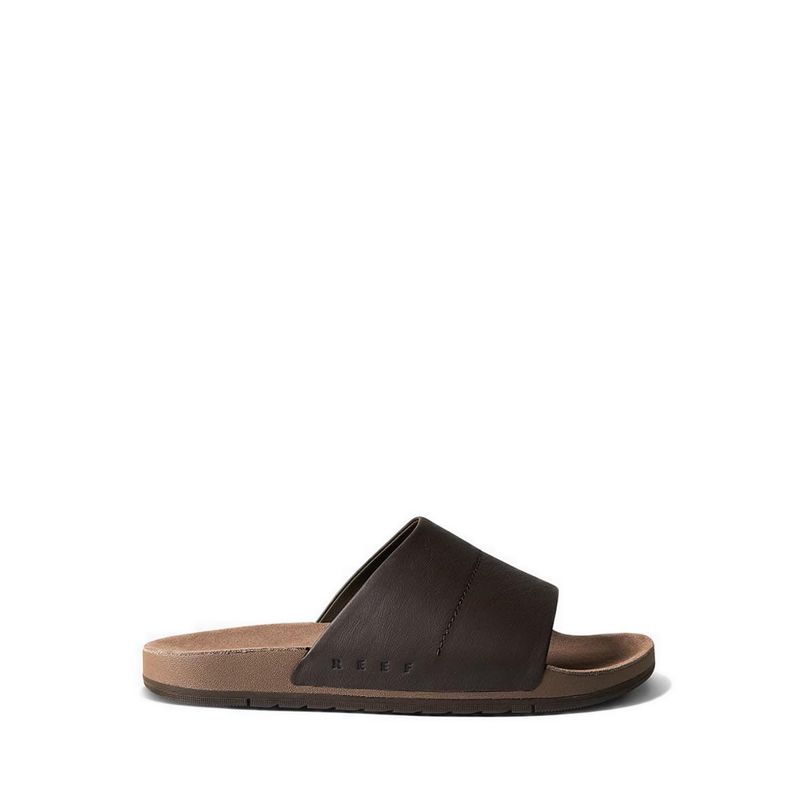 Ojai Slide Mens Sandals - Brown Leather