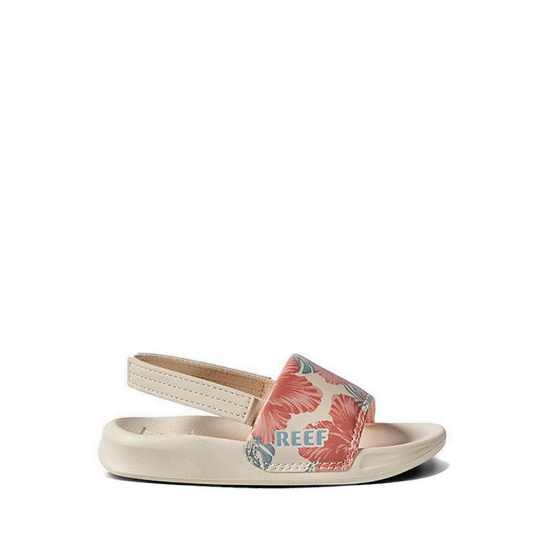 Little One Slide Kids Girls Sandals - Vintage Hawaiian