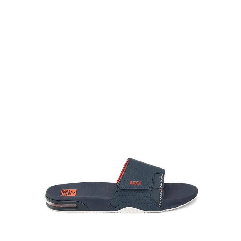 Fanning Slide Mens Sandals - Navy/Orange/White