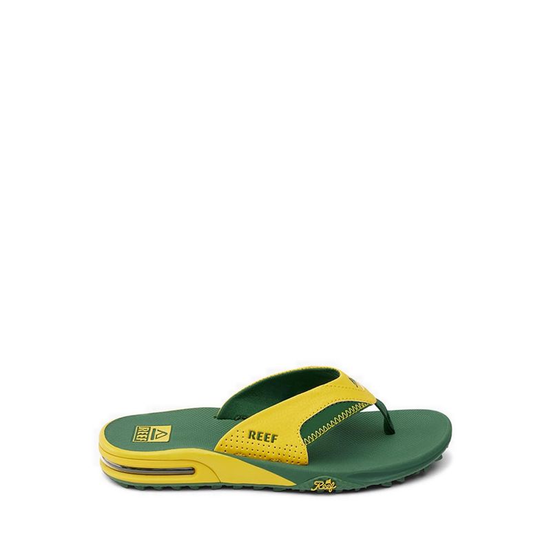 Fanning Pregame Mens Sandals - Yellow/Green