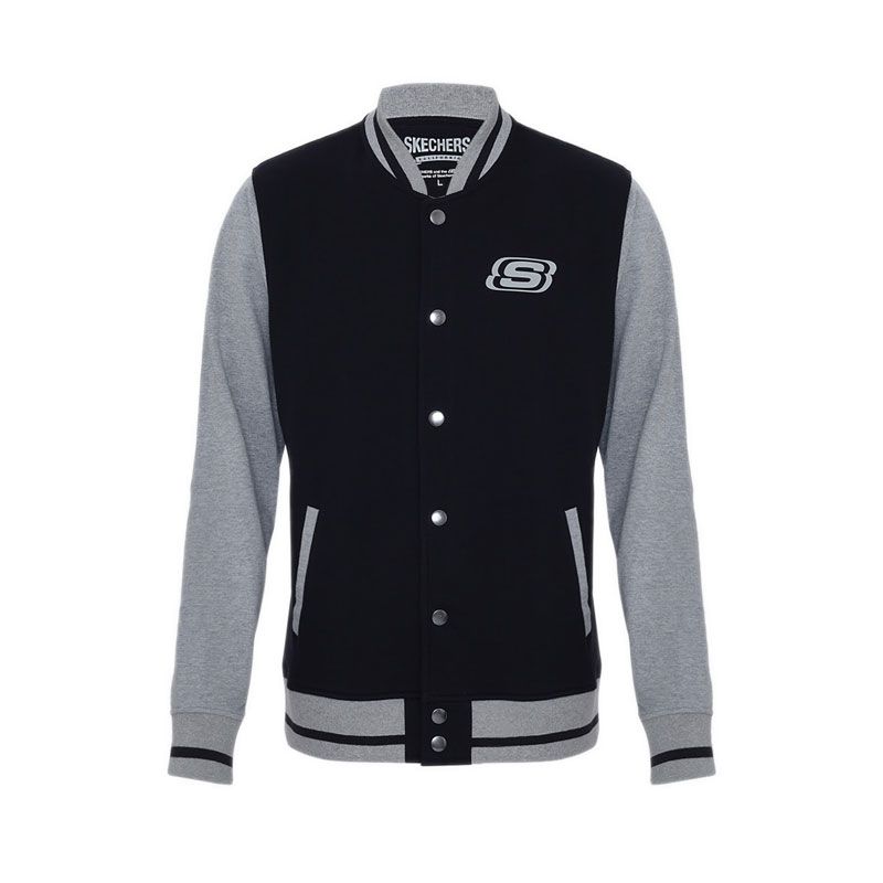 MEN VARSITY JACKET - BLACK