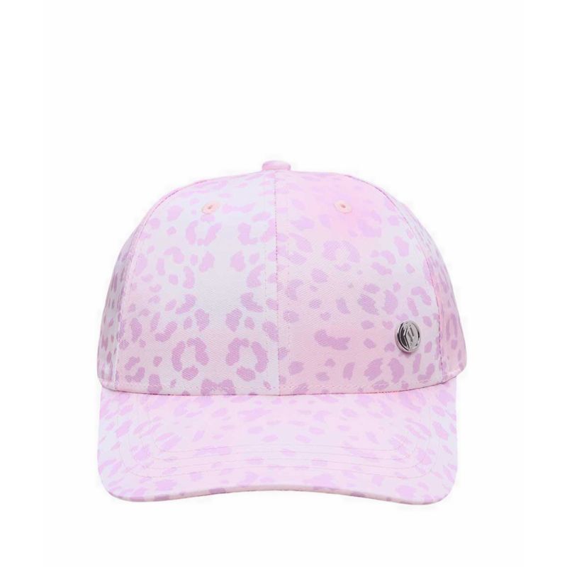 Leopard Girls's Baseball Hat - Pink