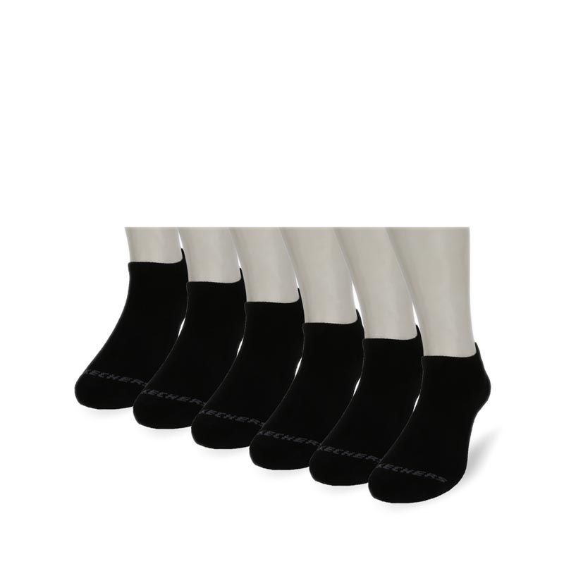 6 Pack Low Cut Adult's Unisex Socks - Black