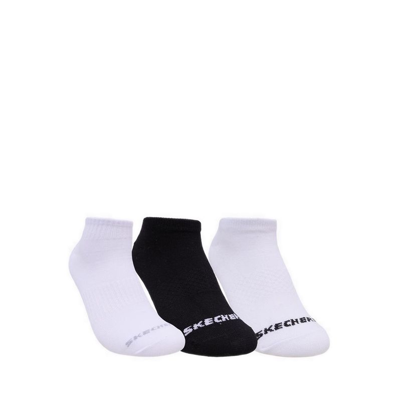 3PK Non Terry Low Cut Unisex Socks - Black