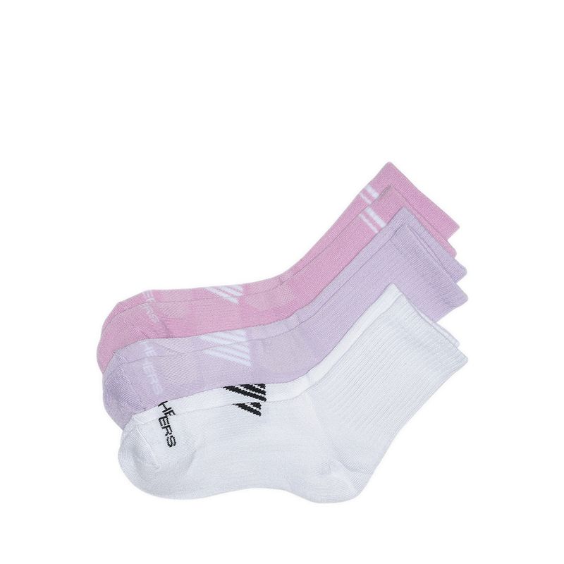 3pk 1/2 Terry Low Crew Women - Pink