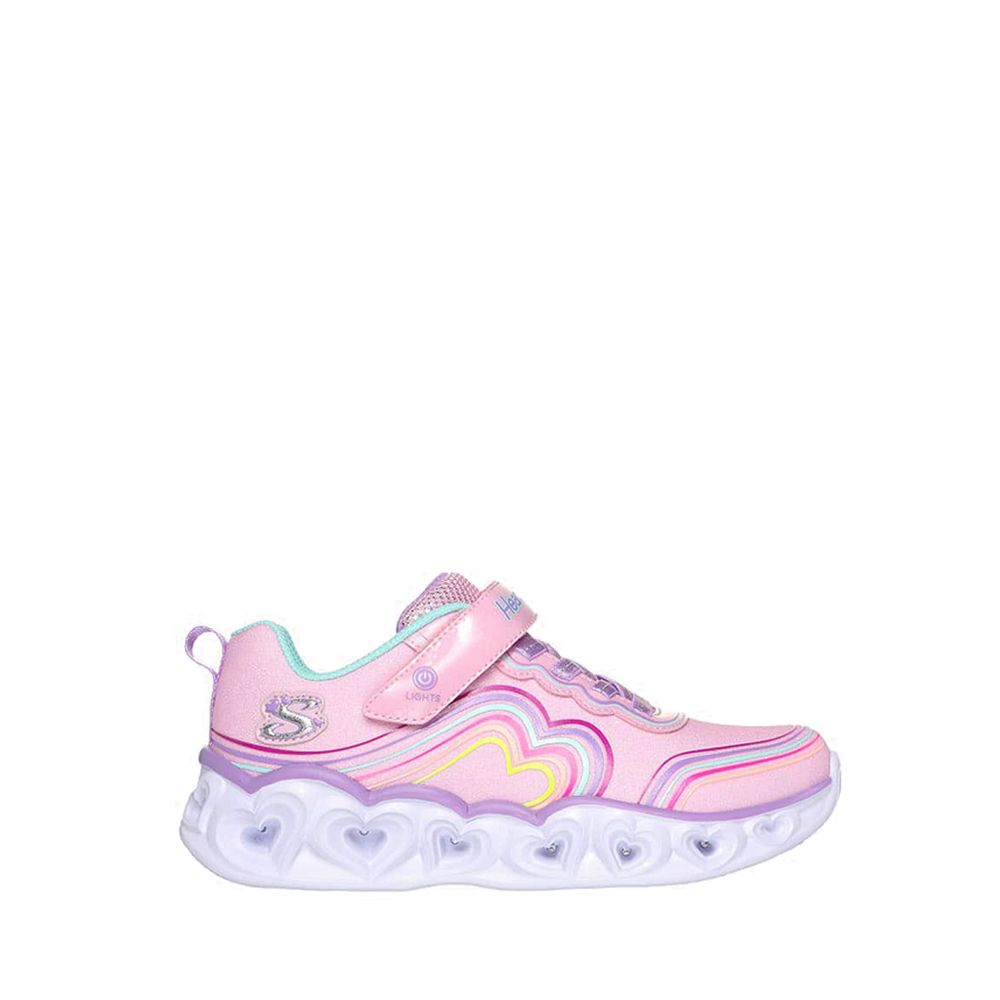 Heart Lights Girl's Shoes - Pink