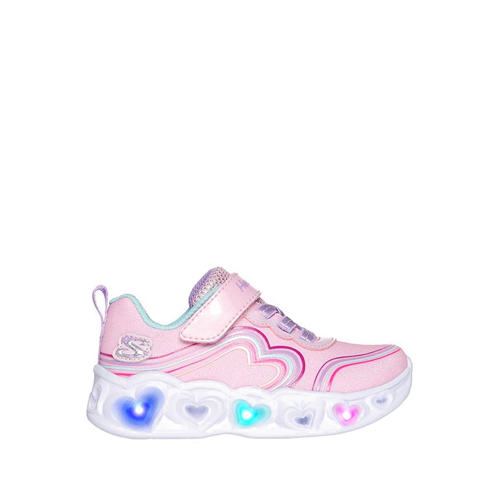 Heart Lights Girl's Shoes - Pink