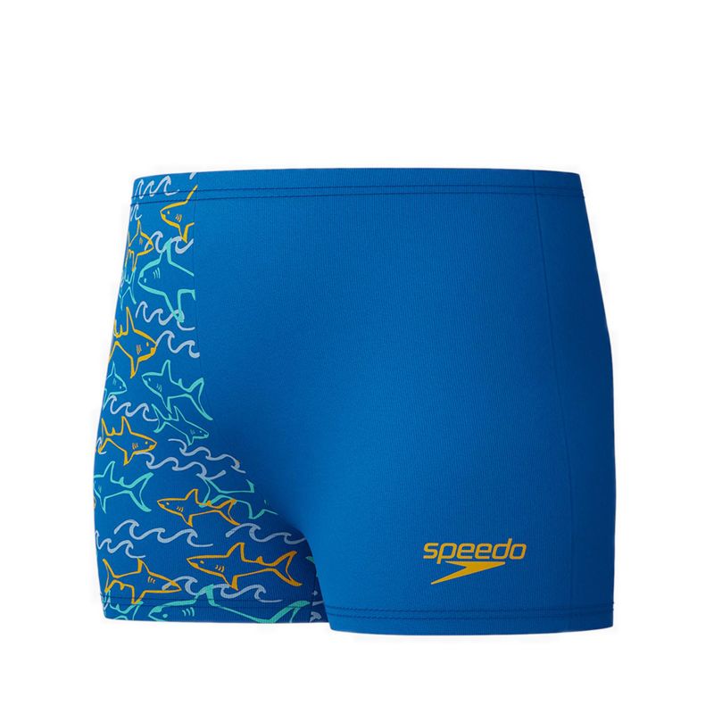 Boys Digital Allover Aquashort - Blue