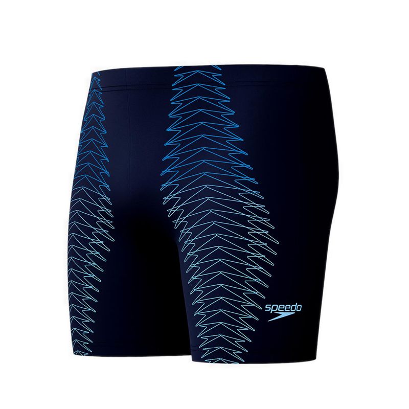 Mens Duo Logo Print Mid Jammer - Black / Neon Coral