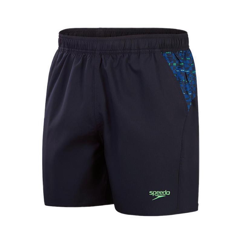 Mens XPRESS LITE Panel 16" Watershort - True Navy / True Cobalt / Picton Blue / Harlequin Green