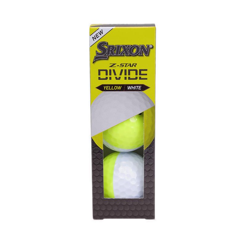 Zstar9 Divide Golf Ball Mens - White/Yellow
