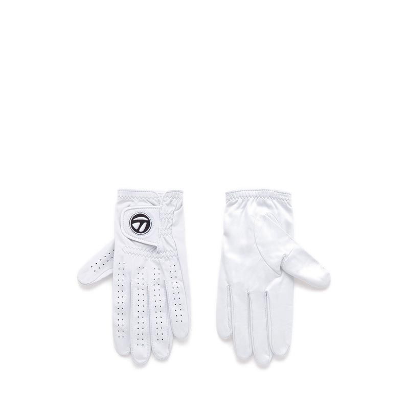 Taylor Made Genuine Leater Golf Gloves - White