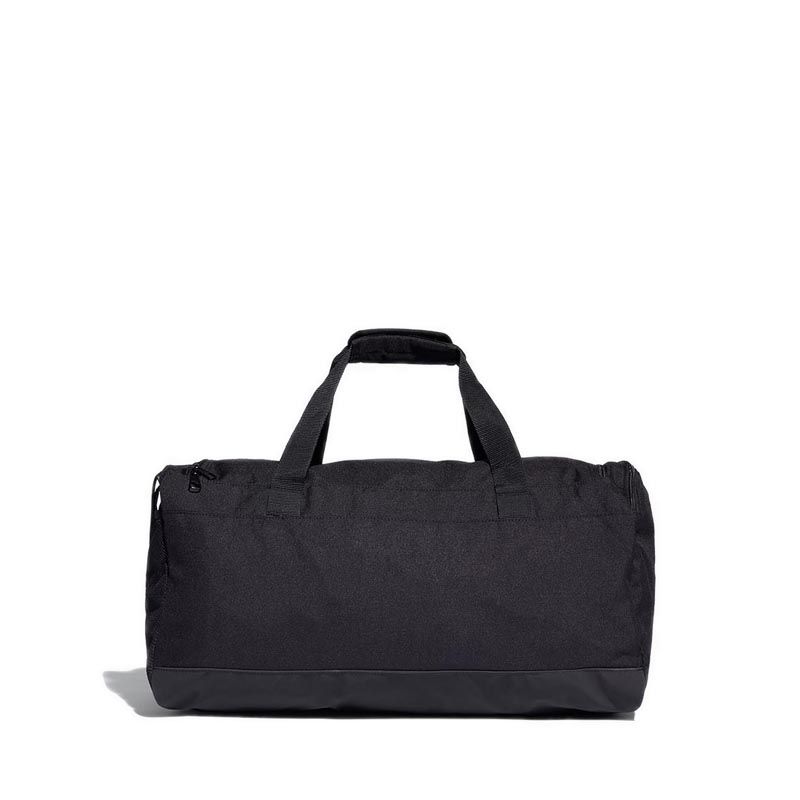 Unisex Essentials 3-Stripes Duffel Bag Medium - Black/White