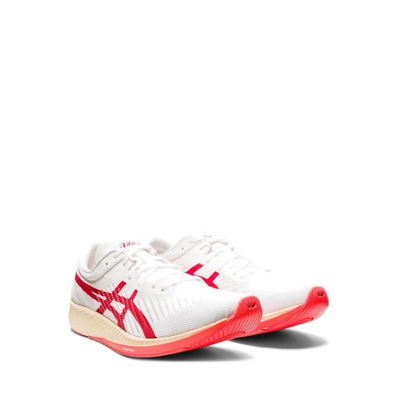 METARACER Men's Running Shoes - White/Red