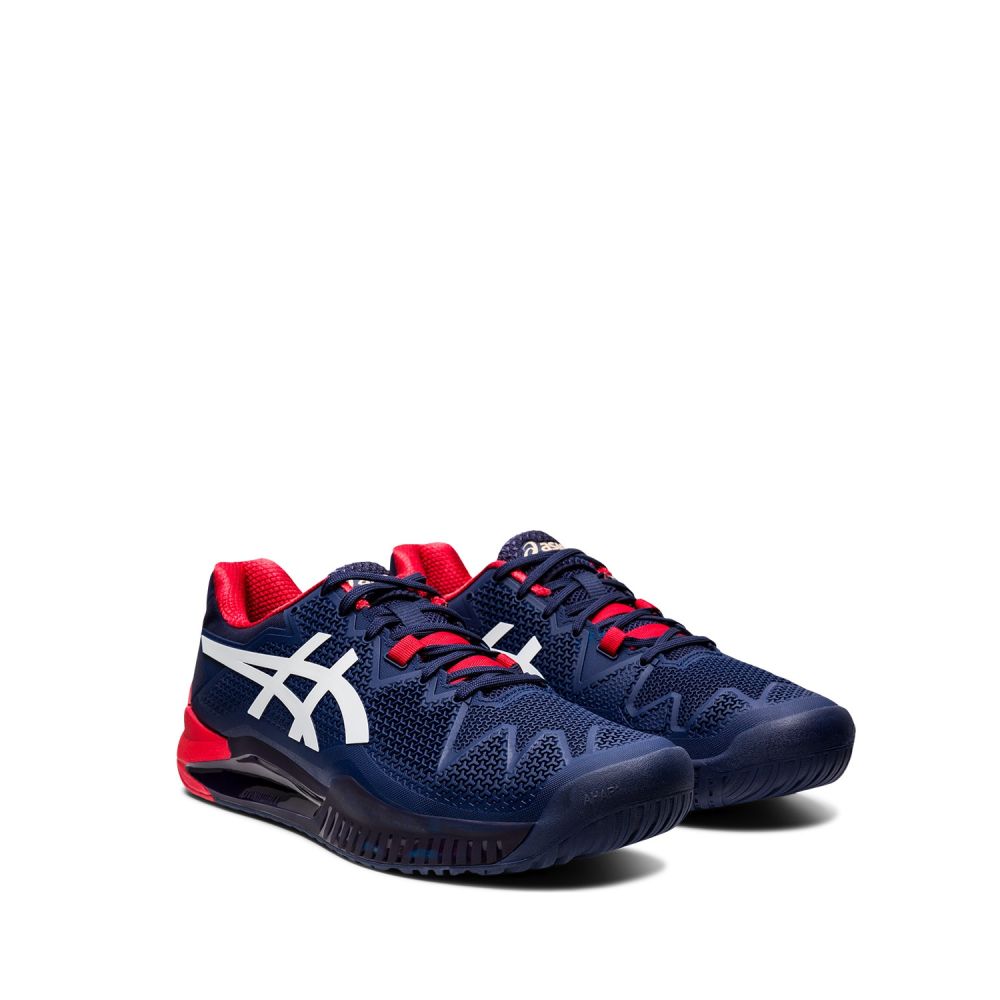 GEL-RESOLUTION 8 Men's Tennis Shoes - Peacoat/White