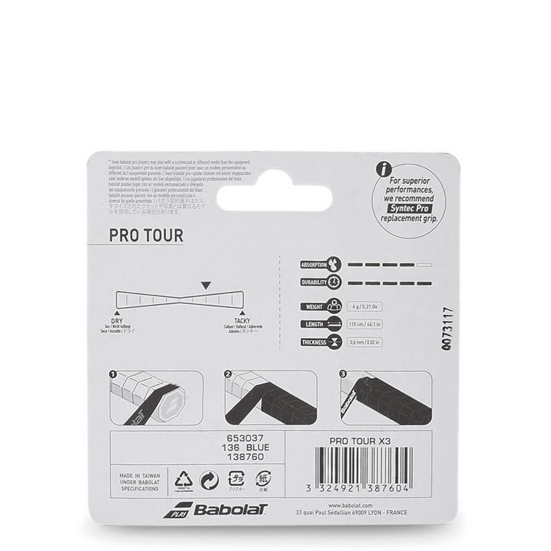 UNISEX PRO TOUR X3 OVER GRIP - BLUE