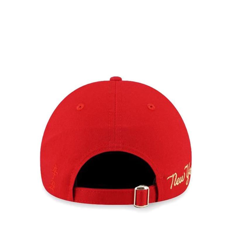 940 New York Yankees Metal Badge CNY Snapback Men's Cap - Red