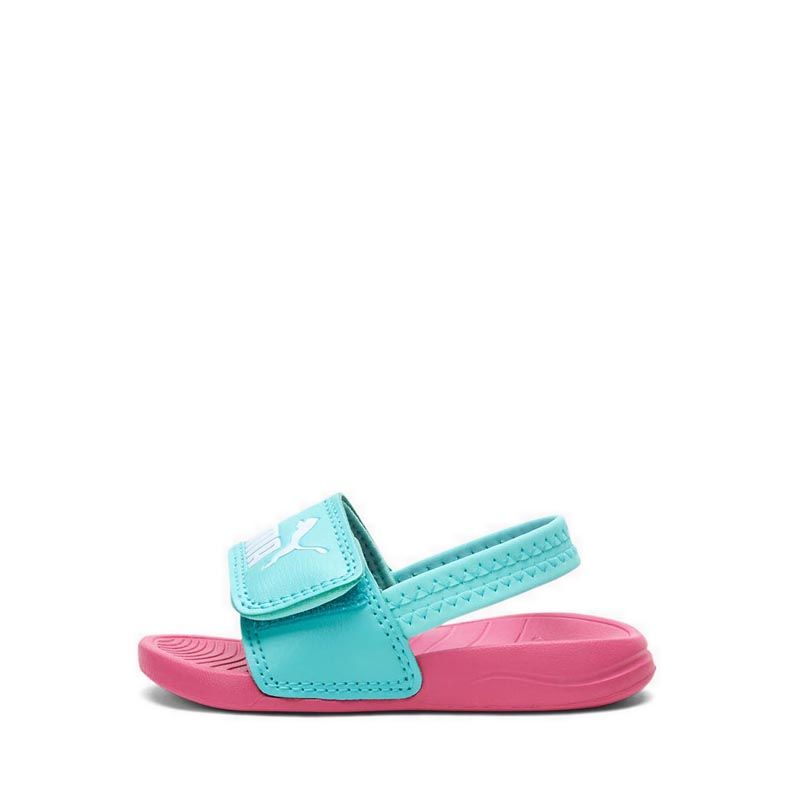 Popcat 20 Backstrap Toddler Slides Sandal - Blue Pink