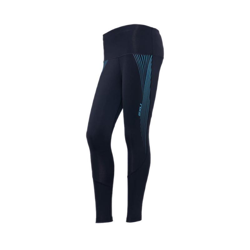 2XU Women's Hi-Rise Compression Tights - BLACK/BLUE