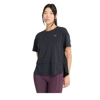 Drapey Jersey Oversized Women's T-shirt - Black
