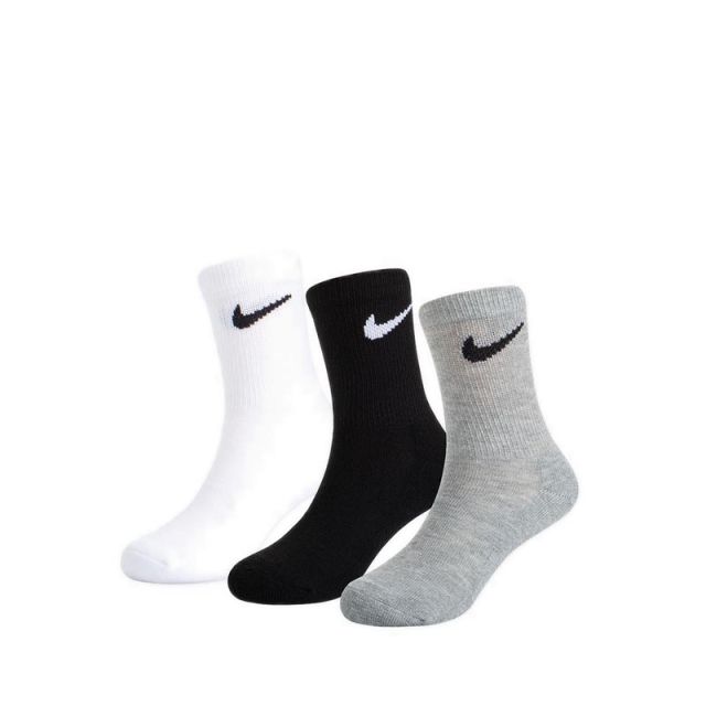 BSC PK CRW Boy's 3PK Socks - White