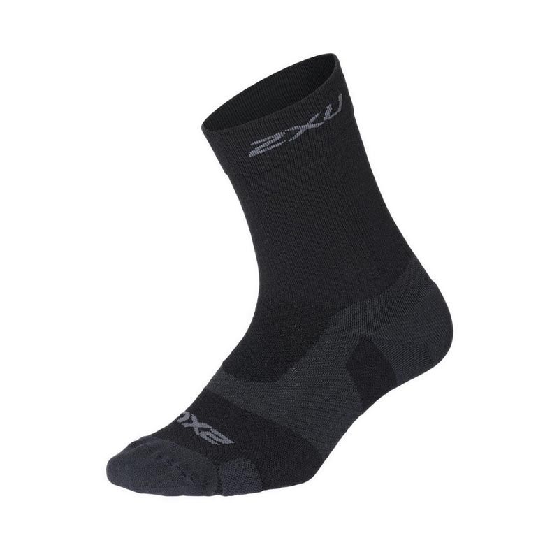 Unisex Vectr Light Cushion Crew Socks - Black