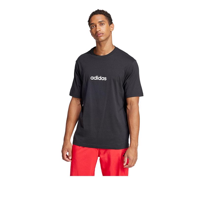 Essentials Linear Single Jersey Men's Tee - Black