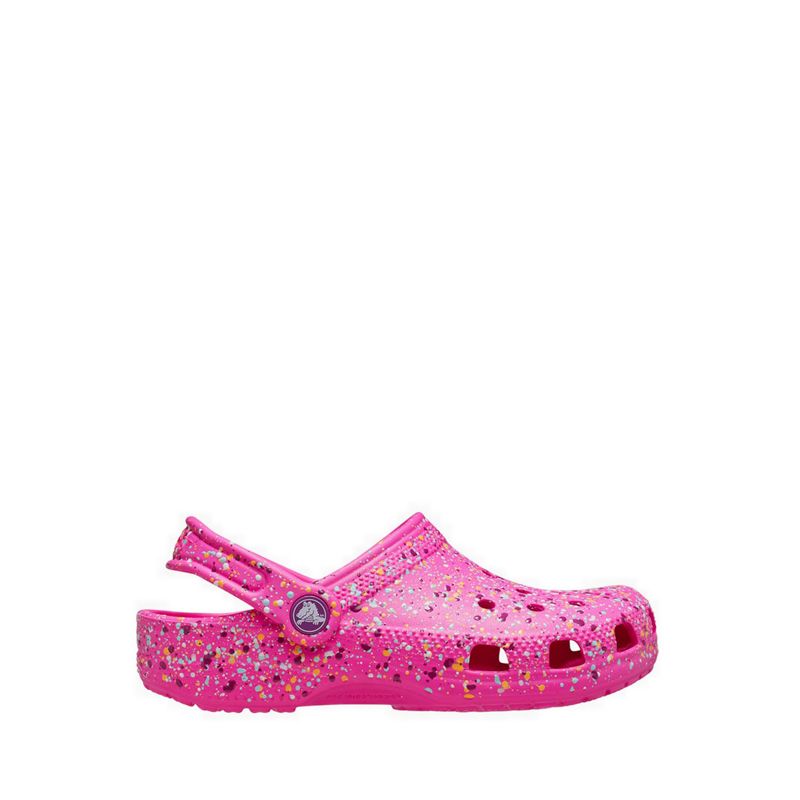 Classic Paint Splatter Kids Clog - Pink Crush/Multi