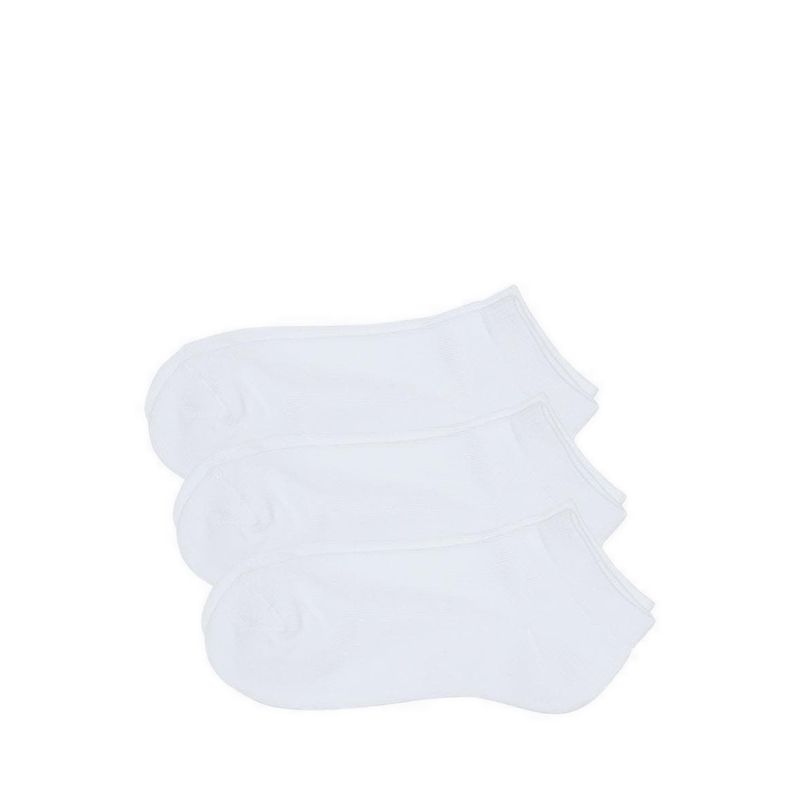 3P Ankle Women Socks - White