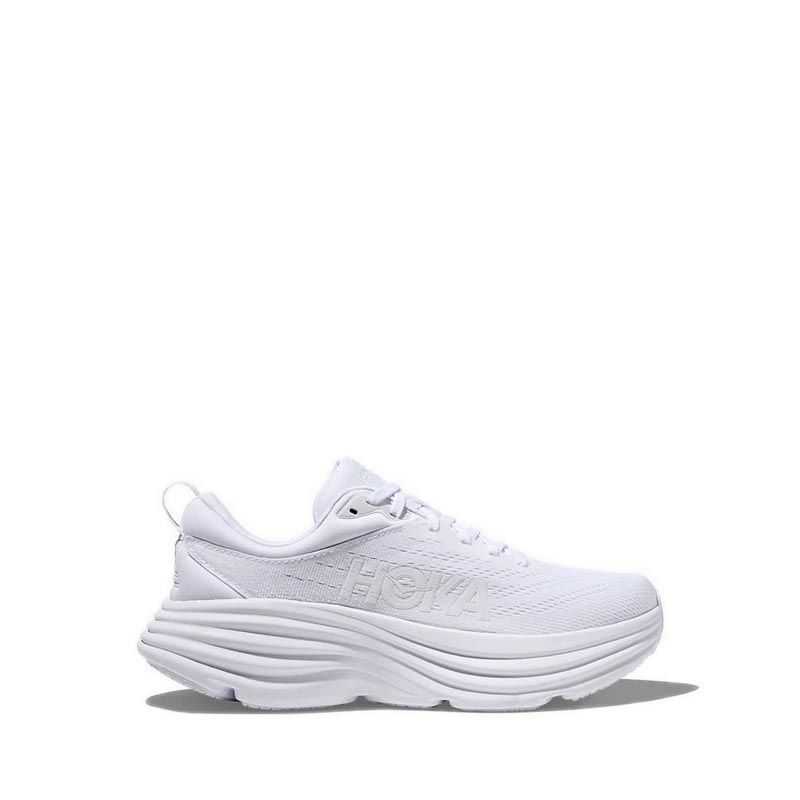 Hoka Bondi 8 Men's Running Shoes - White/ White