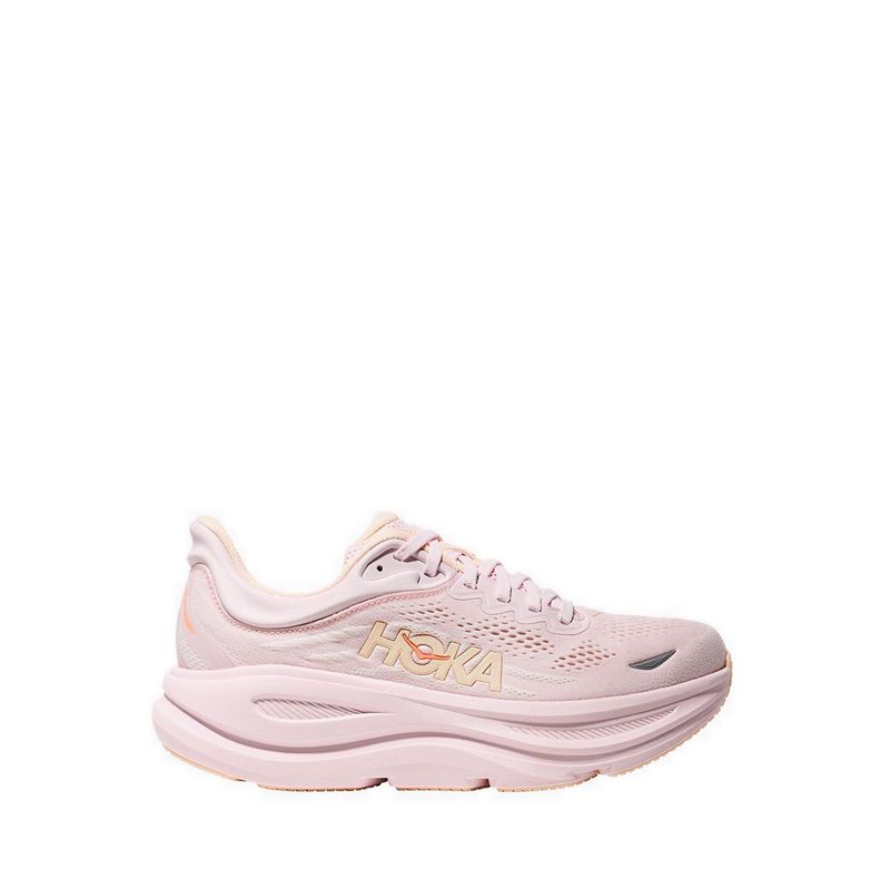 Bondi 9 Wide Women's Running - Lilac Cream/Tangerine Glow
