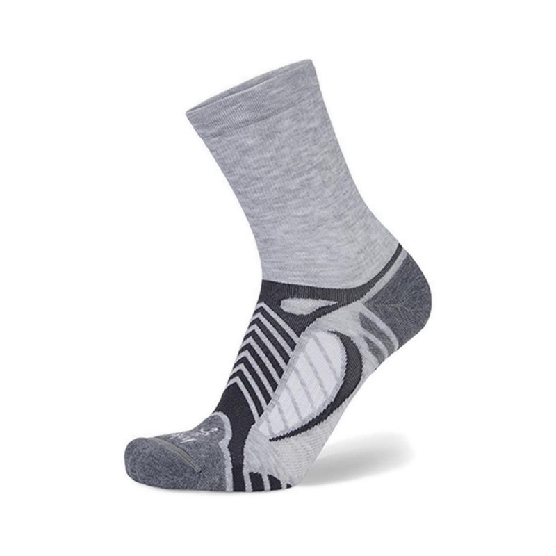 Balega Ultra Light Crew Grey / White - Large