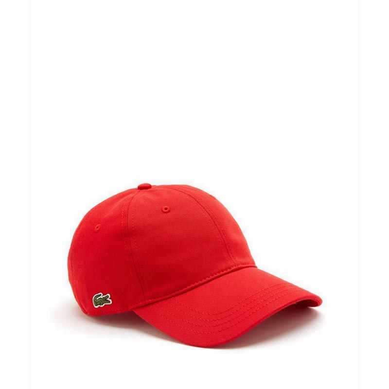 Men's Organic Cotton Twill Cap- Red