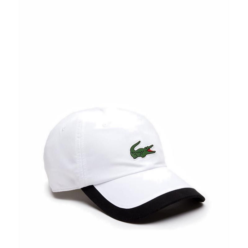 Men's Sport Contrast Border Lightweight Cap- White