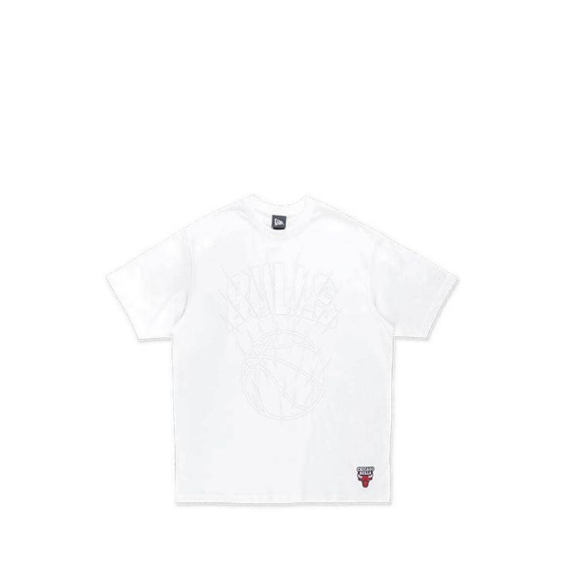 Oversized Ss Tee Basketball Tonal Pack Chicago Bulls Men's T-Shirt - White